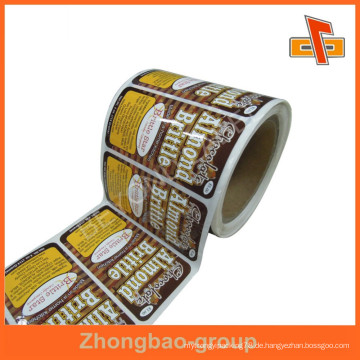 Guangzhou Hersteller Großhandel matt / glänzend Finishing benutzerdefinierte gedruckt klebrig Bart Öl Etikett